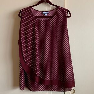 Beautiful burgundy colour top size 3X